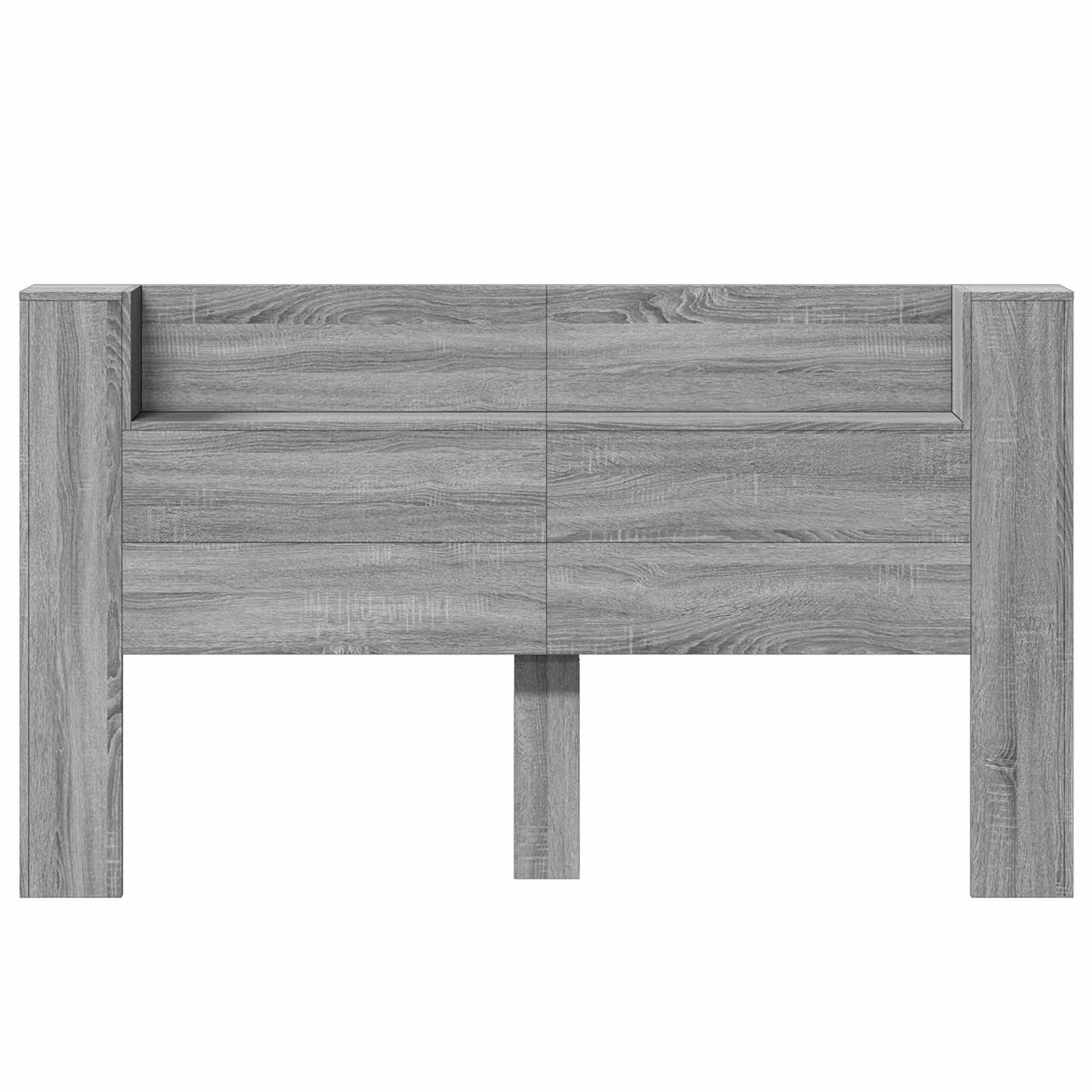 Krevetna ploča s LED-om Zidne Sivi Sonoma 180 x 16,5 x 103,5 cm