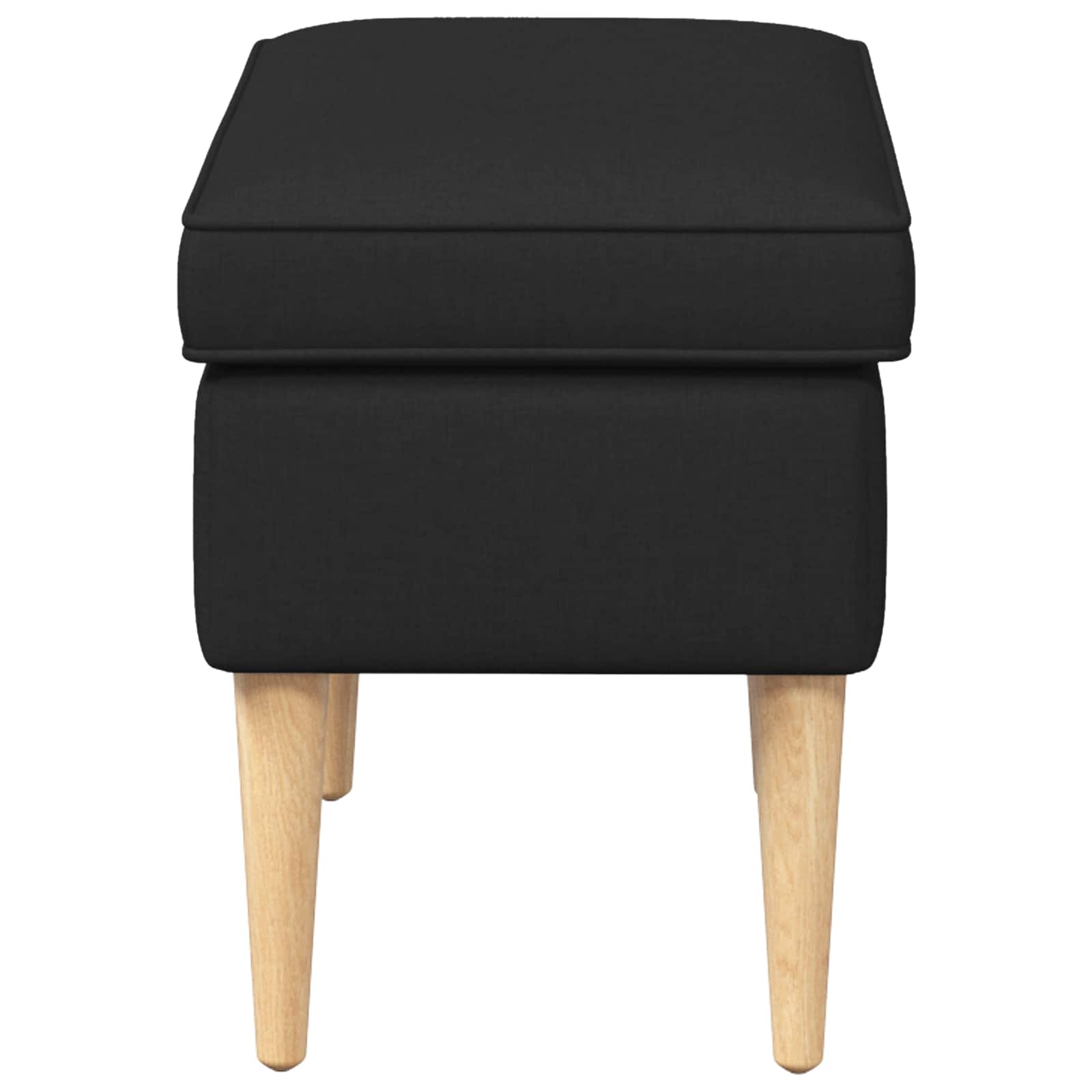 Stolica za noge Crna 55 x 35 x 41 cm Poliester
