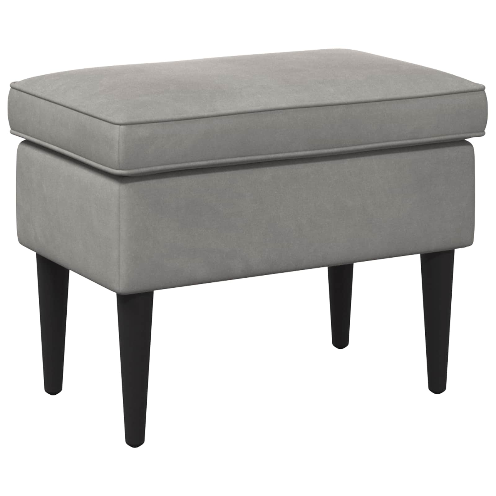 Stolica za noge Svjetlosiva 55 x 35 x 41 cm Baršun