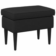 Stolica za noge Crna 55 x 35 x 41 cm Tkanina