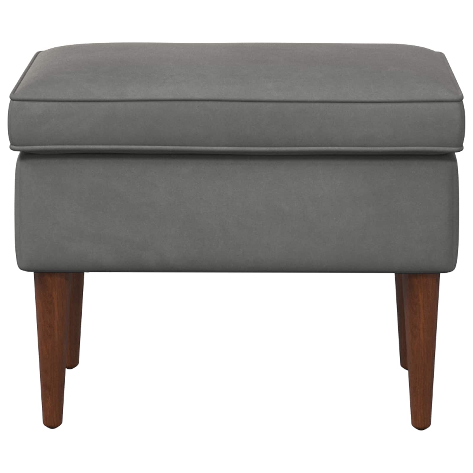 Stolica za noge Tamnosiva 55 x 35 x 41 cm Baršun