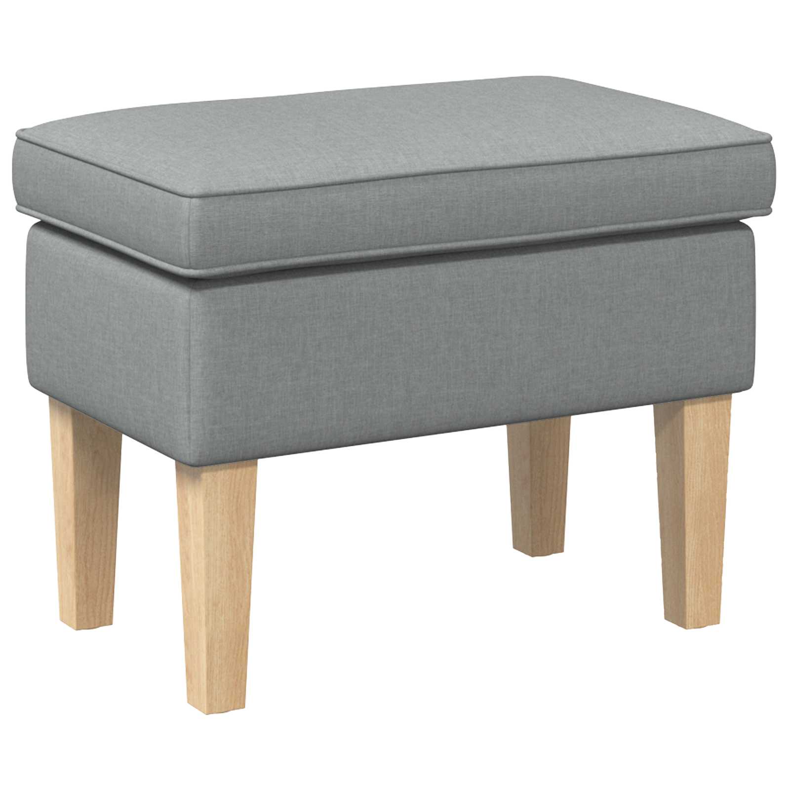 Stolica za noge Svjetlosiva 55 x 35 x 41 cm Tkanina