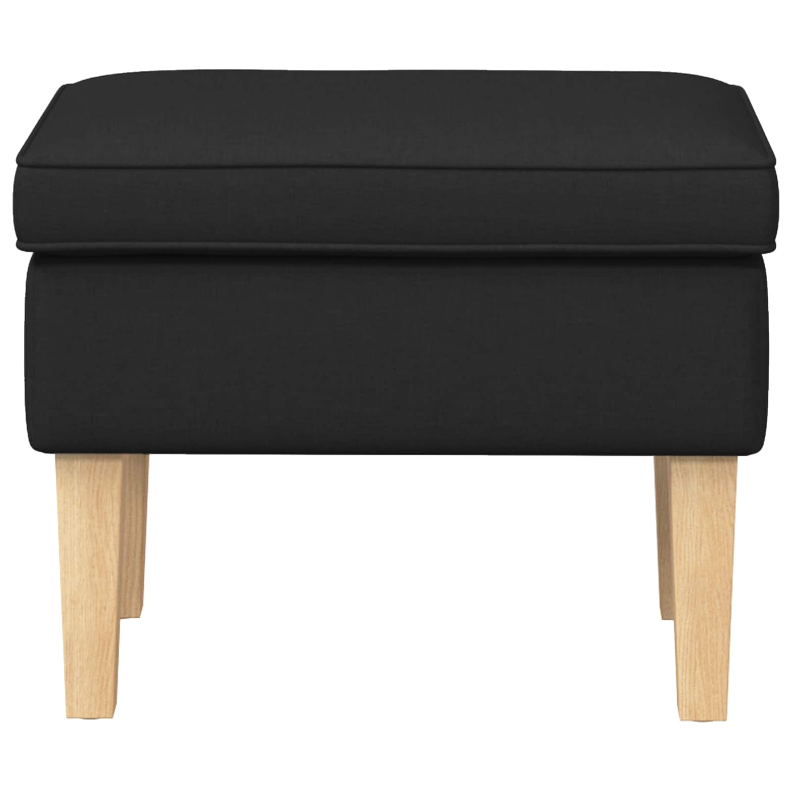 Stolica za noge Crna 55 x 35 x 41 cm Tkanina