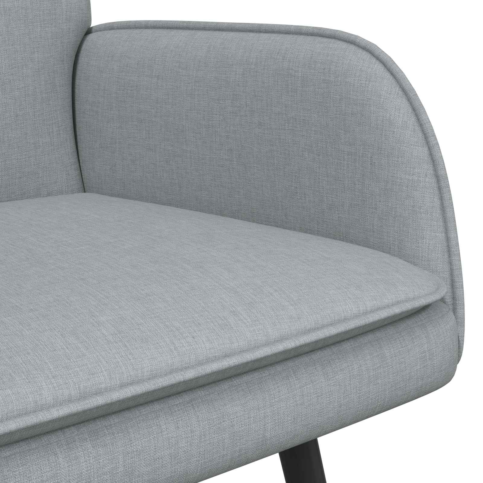 Sofa za dvije osobe Svijetlo siva 115 x 61 x 87 cm tkanina