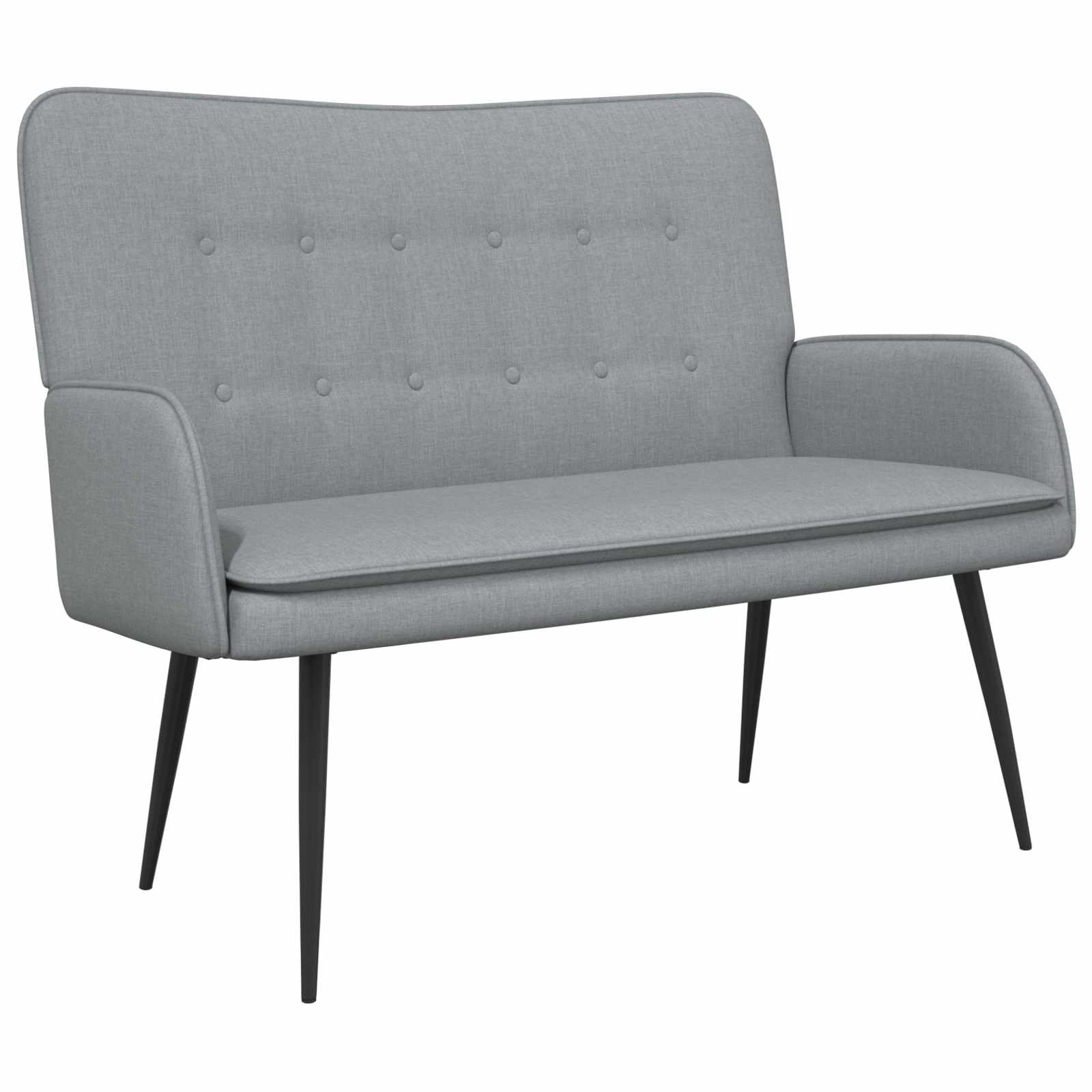 Sofa za dvije osobe Svijetlo siva 115 x 61 x 87 cm tkanina