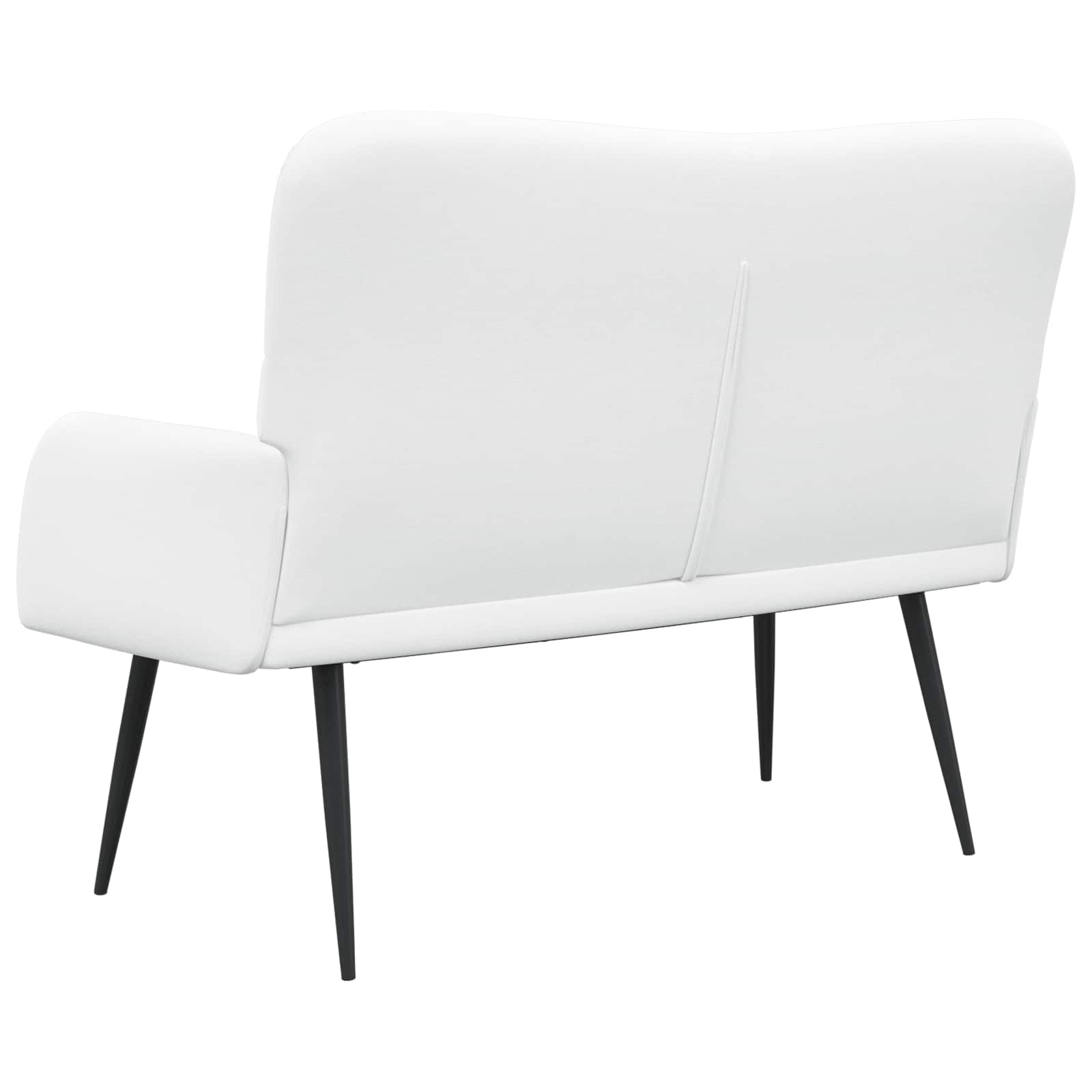 Sofa za dvije osobe Bijela 115 x 61 x 87 cm Tkanina
