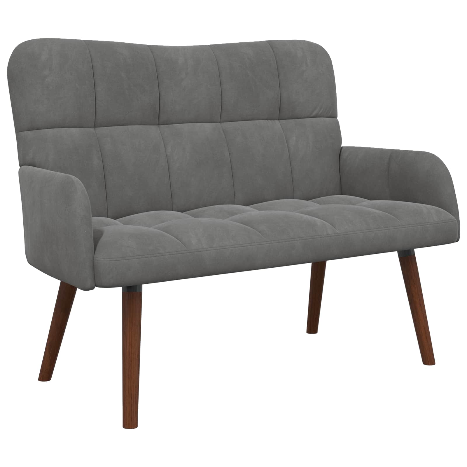 Sofa za dvije osobe Tamnosiva 115 x 61 x 87 cm Baršun