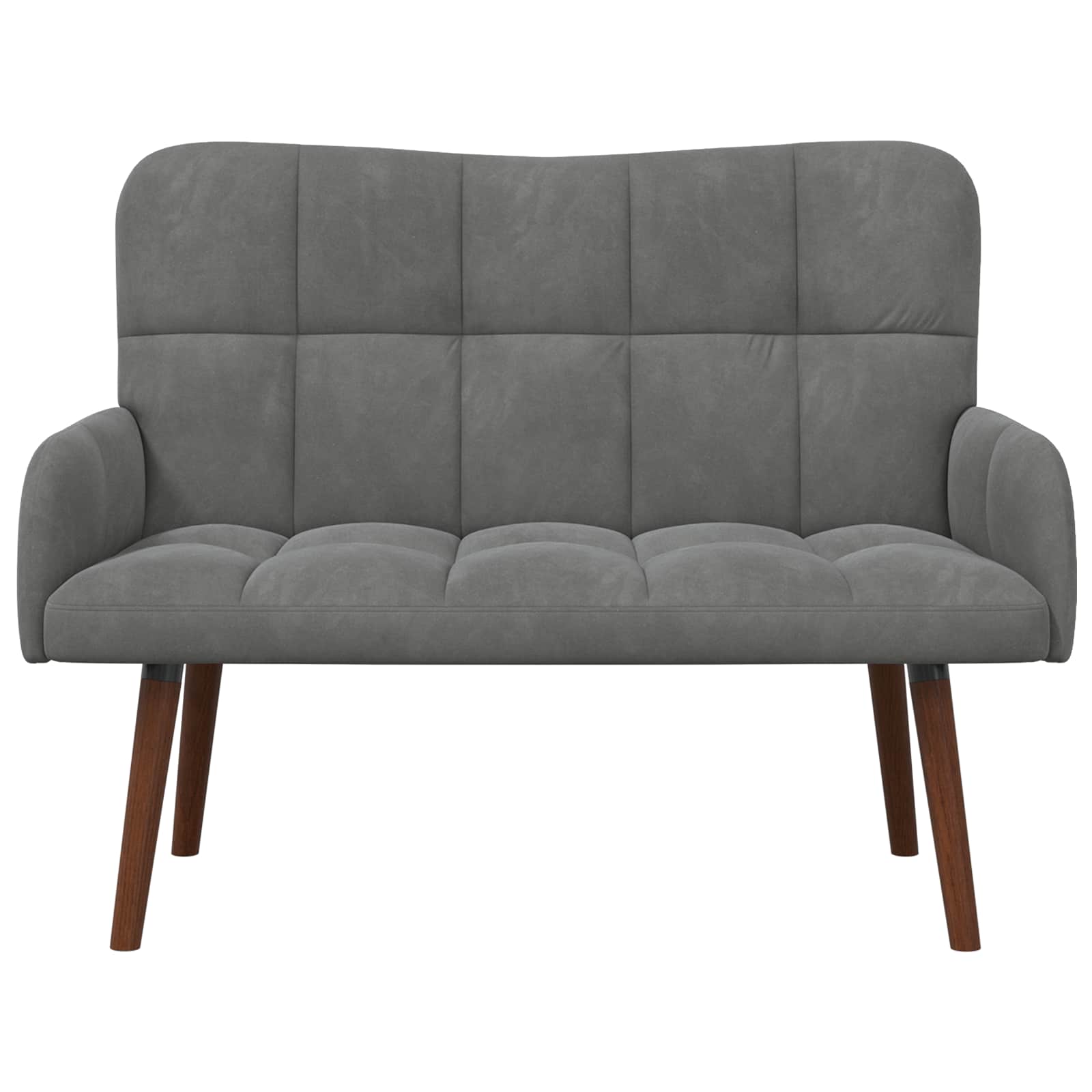 Sofa za dvije osobe Tamnosiva 115 x 61 x 87 cm Baršun