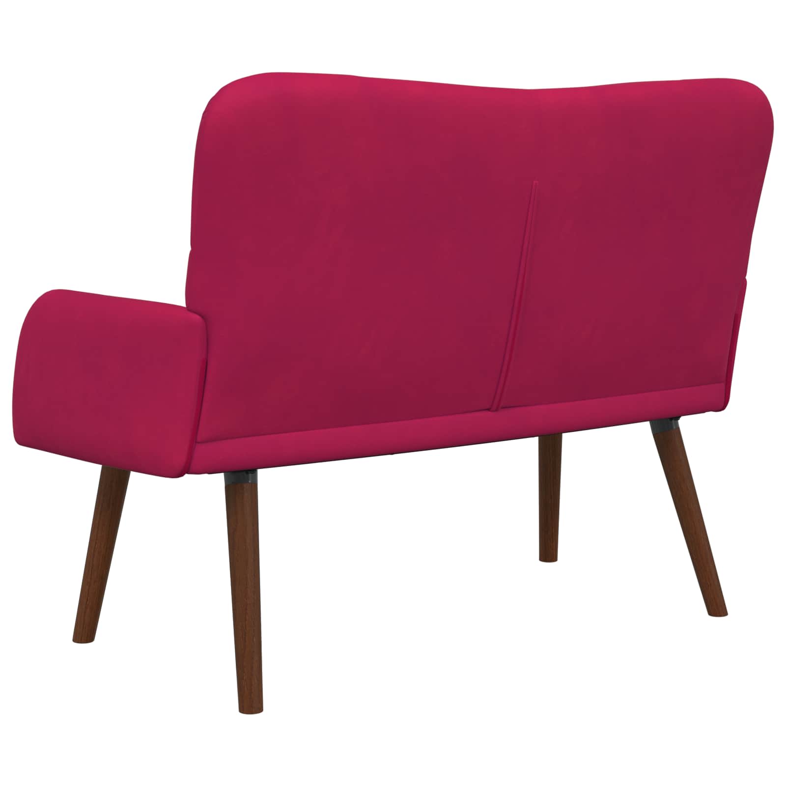 Sofa za dvije osobe Vinska crvena 115 x 61 x 87 cm Baršun