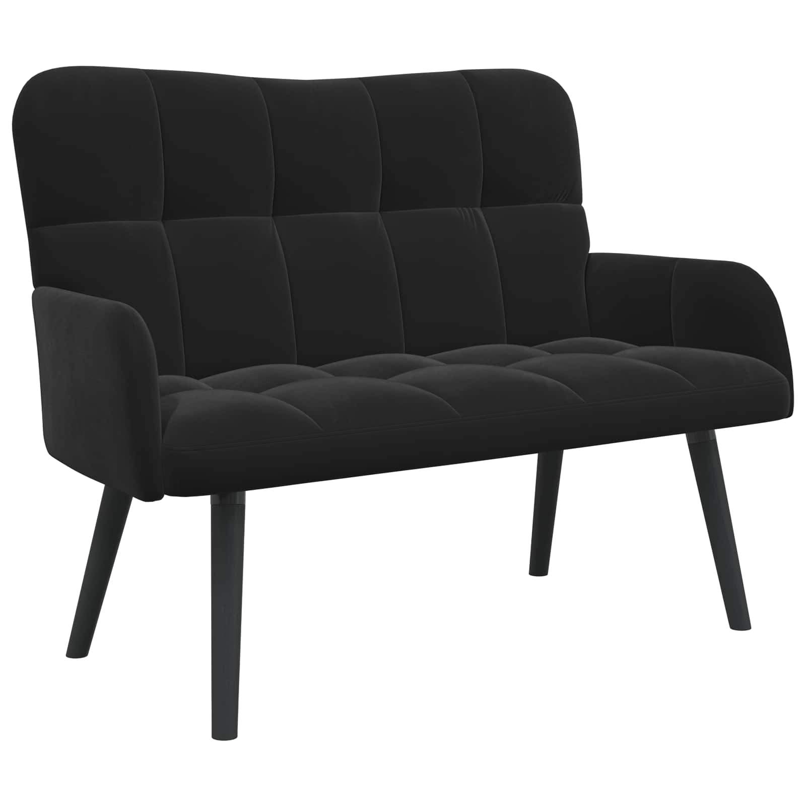 Kauč za dvoje Crna 115 x 61 x 87 cm Baršun