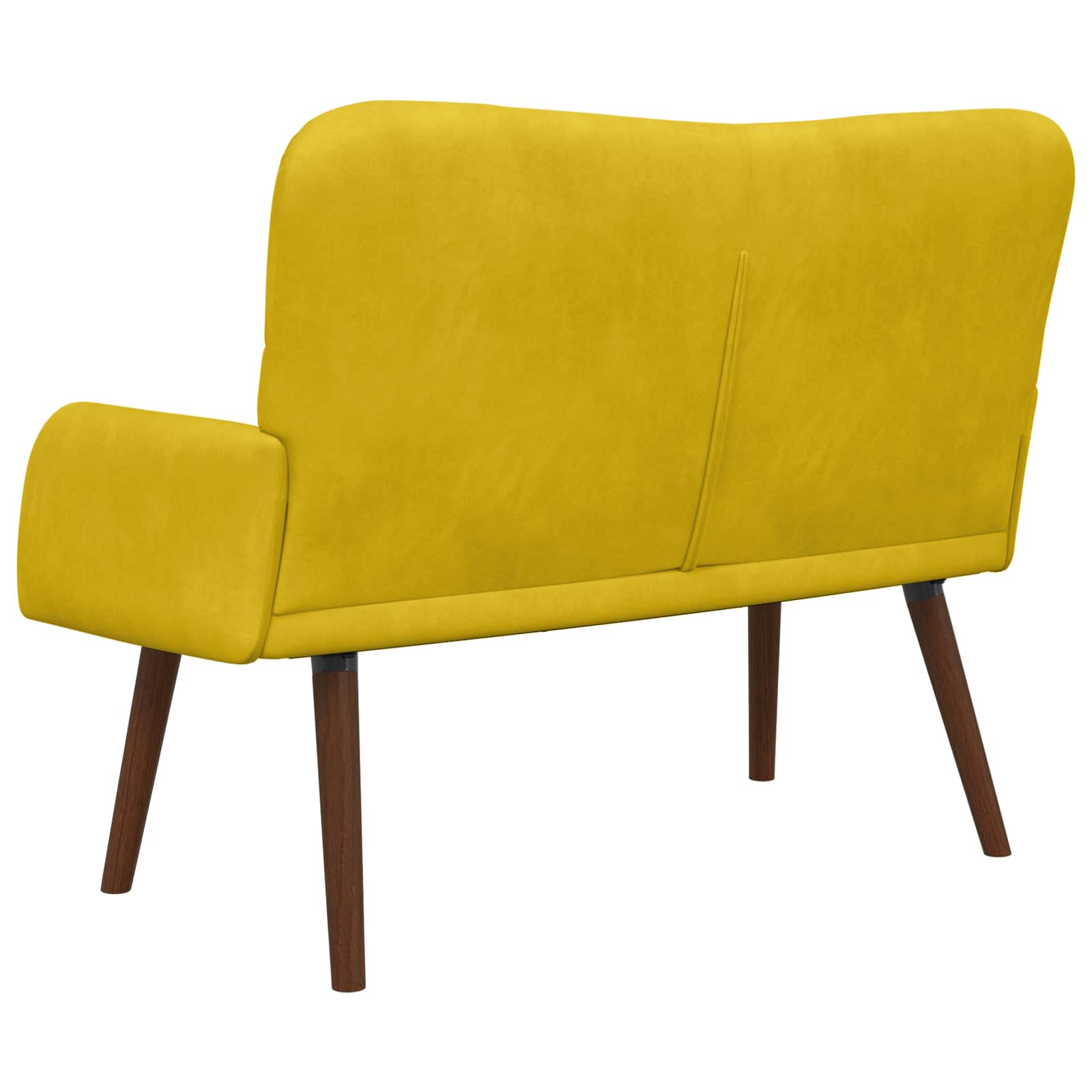 Sofa za dvije osobe Žuta 115 x 61 x 87 cm Baršun