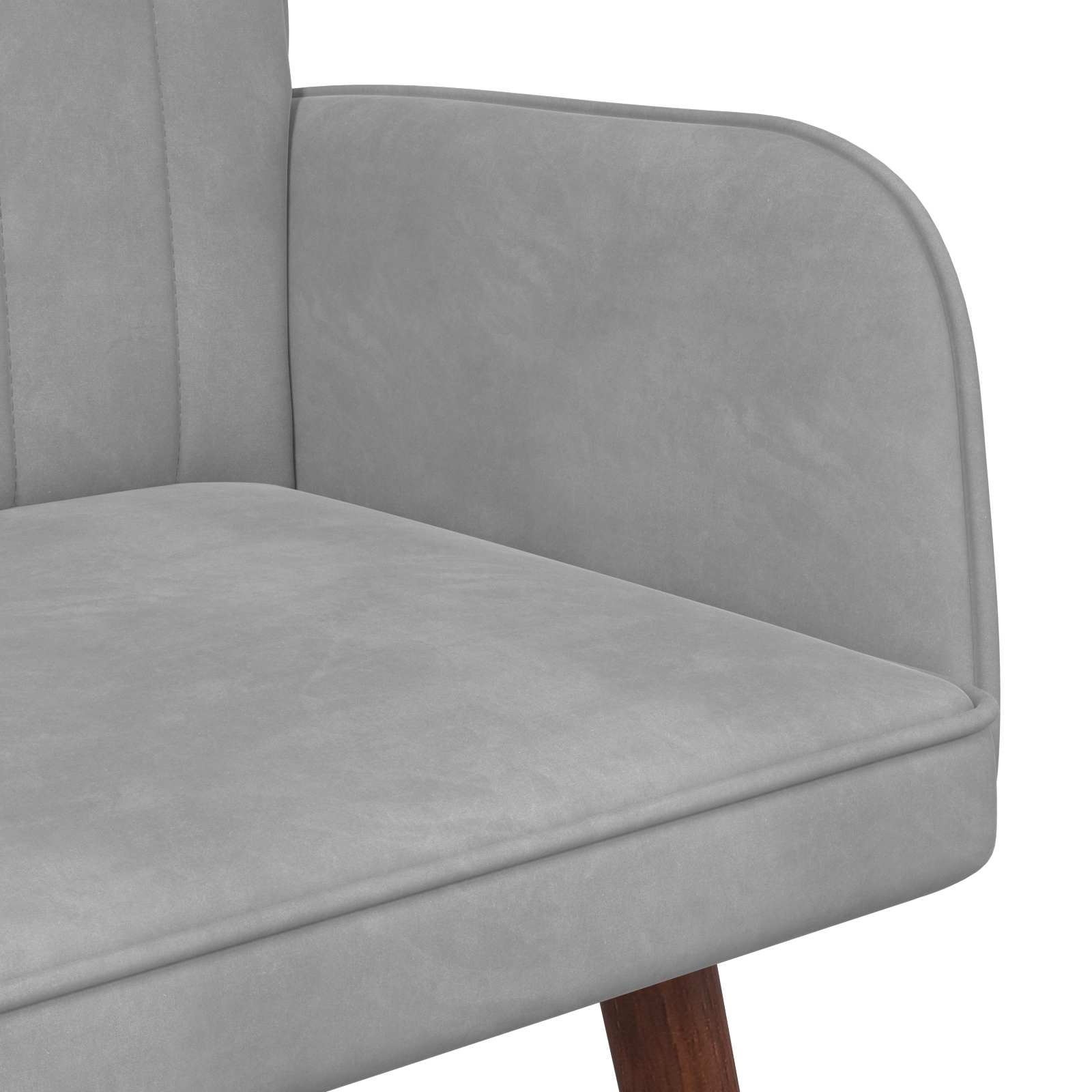 Sofa za dvije osobe Svjetlosiva 115 x 61 x 87 cm Baršun