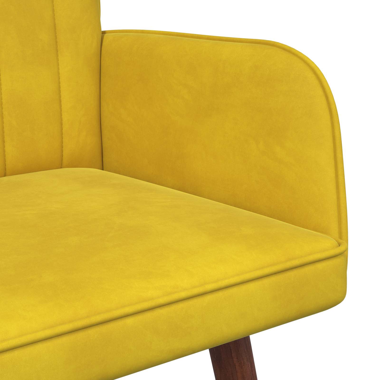 Sofa za dvije osobe Žuta 115 x 61 x 87 cm Baršun