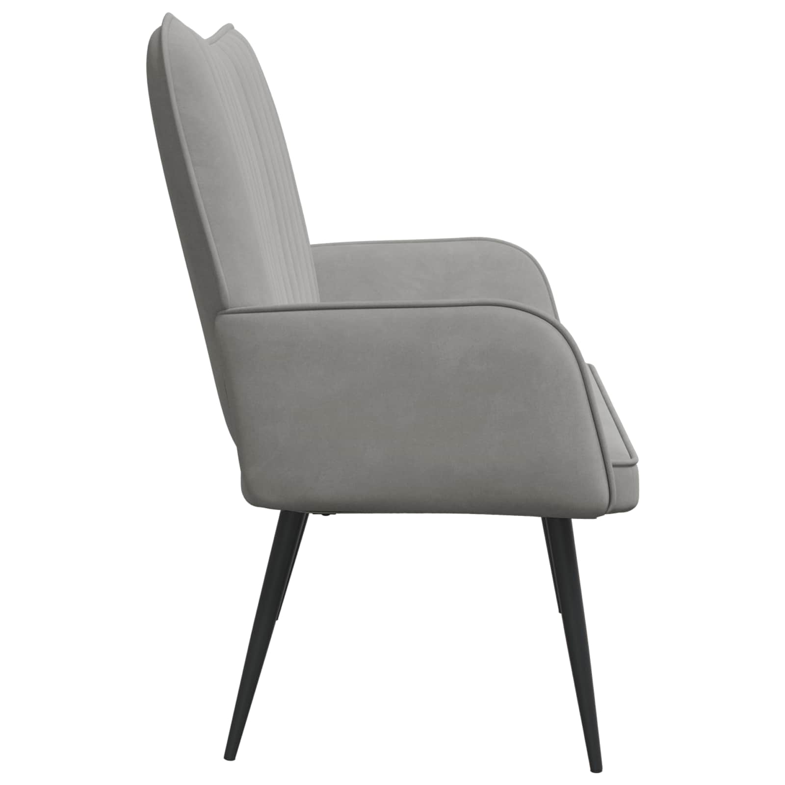 Sofa za dvije osobe Svjetlosiva 115 x 61 x 87 cm Baršun