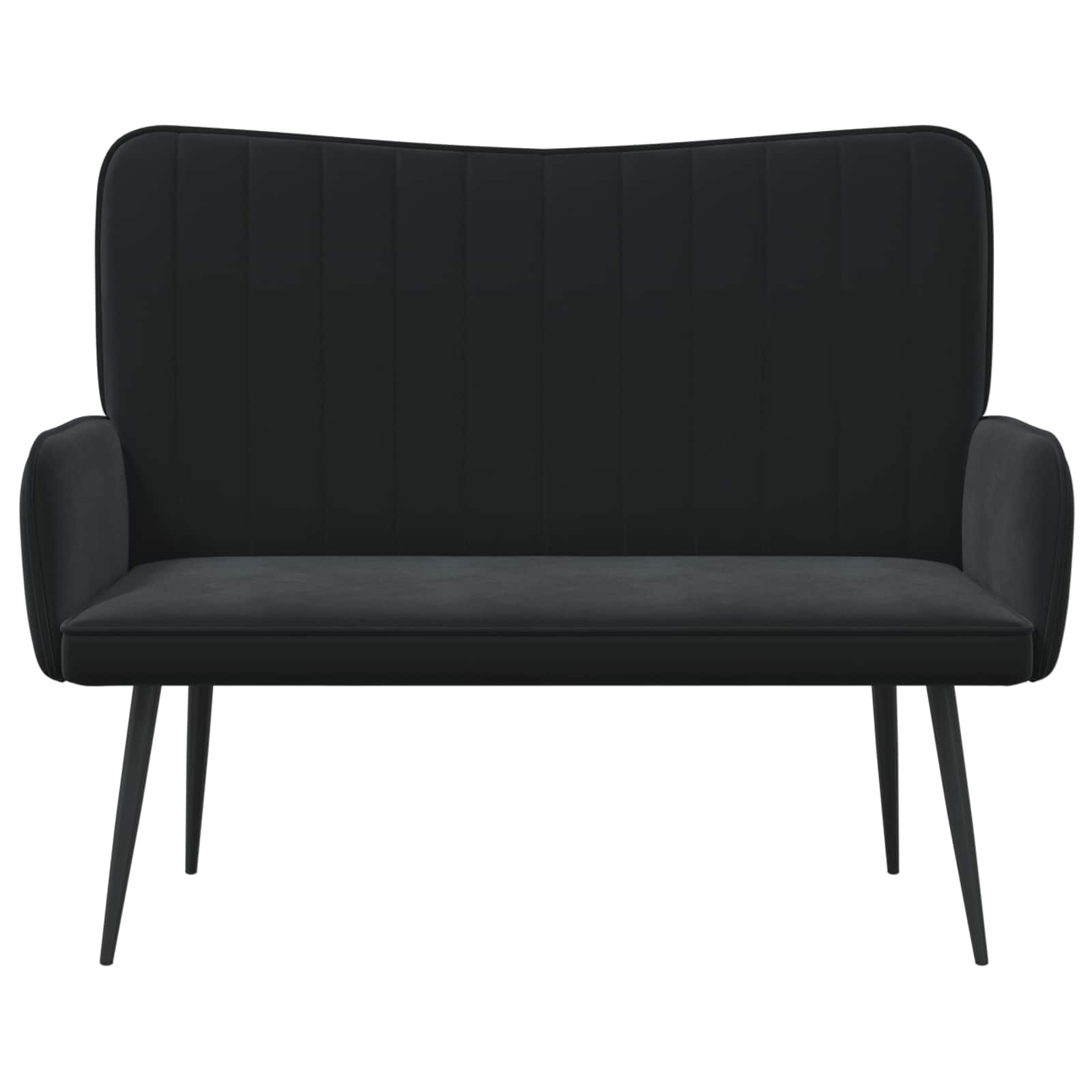 Kauč za dvoje Crna 115 x 61 x 87 cm Baršun