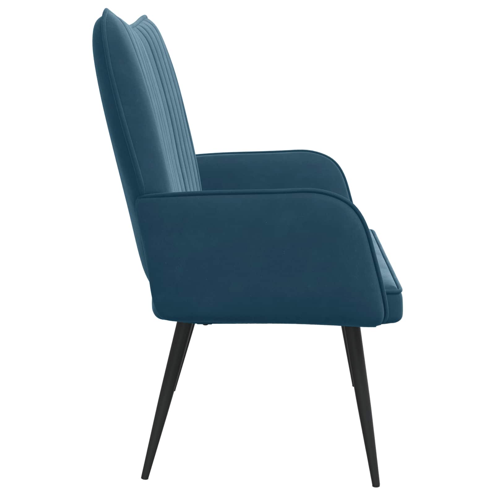 Sofa za dvije osobe Plava 115 x 61 x 87 cm Baršun