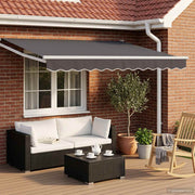 Povlačivi tende Antracit 2,5 x 2 m 100% Poliester i Aluminij