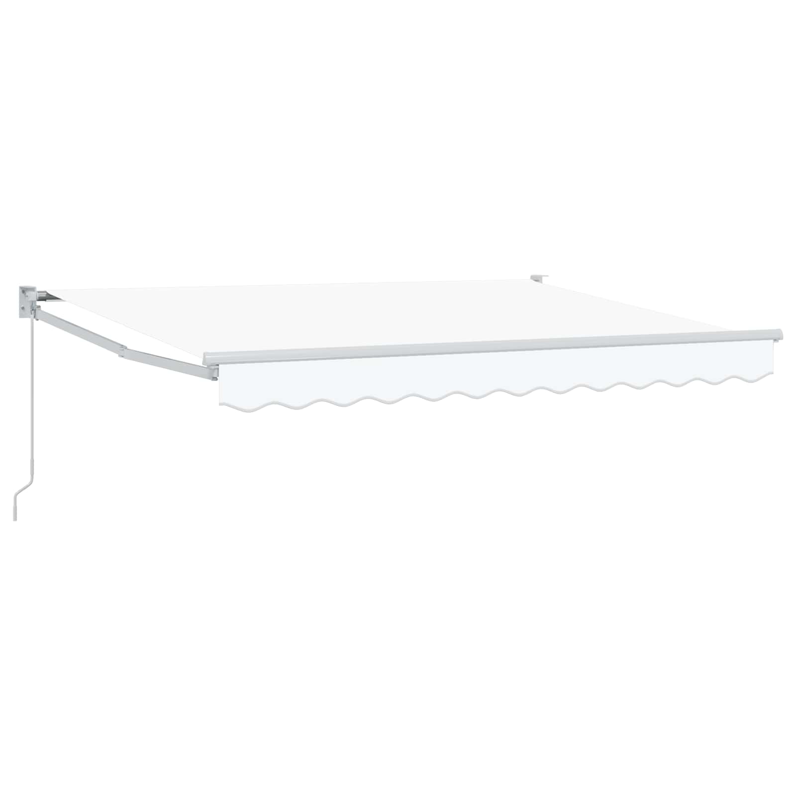 Povlačivi tende Bijela 3,5 x 2 m 100% Poliester i Aluminij