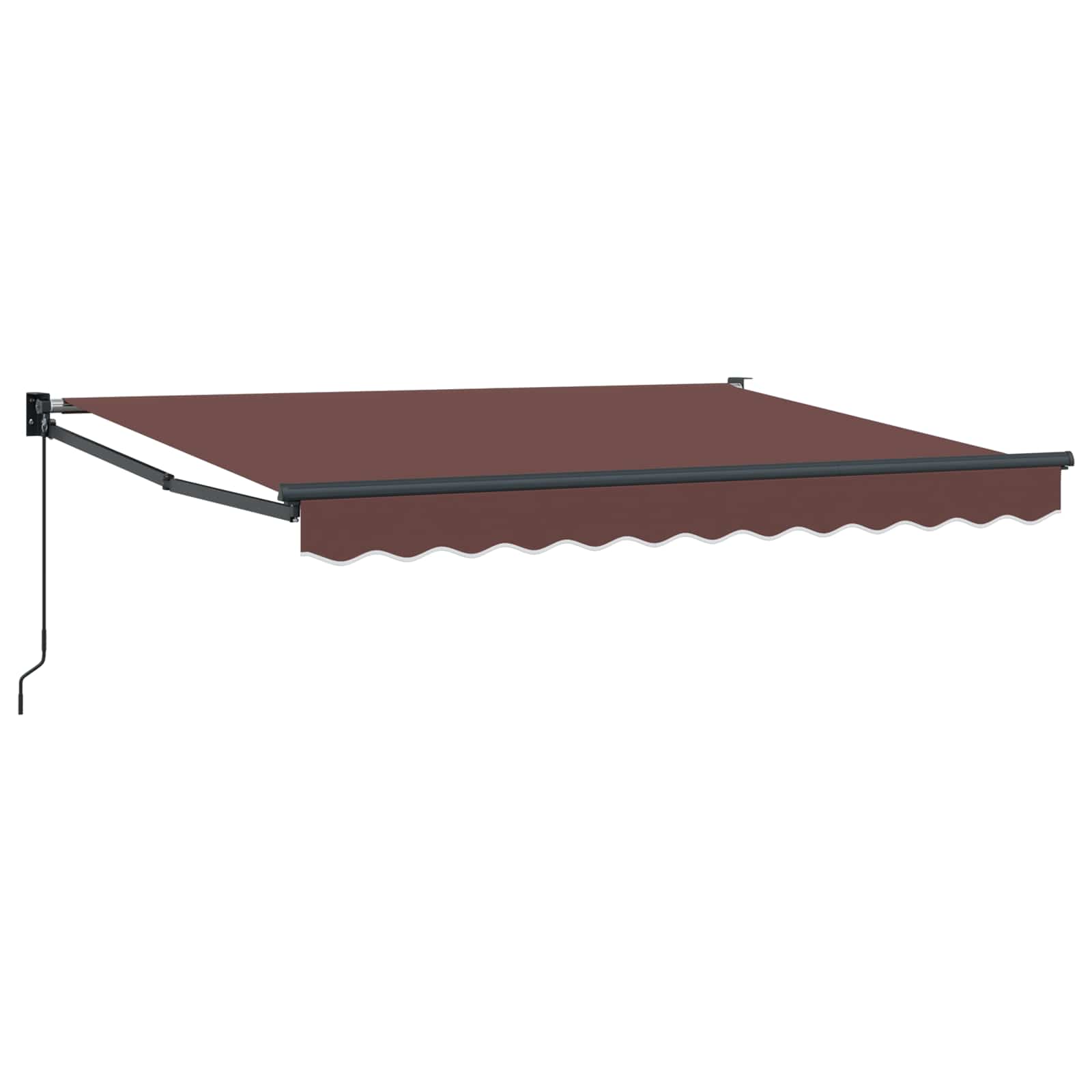 Povlačivi tende Smeđa 3 x 2 m 100% Poliester i Aluminij