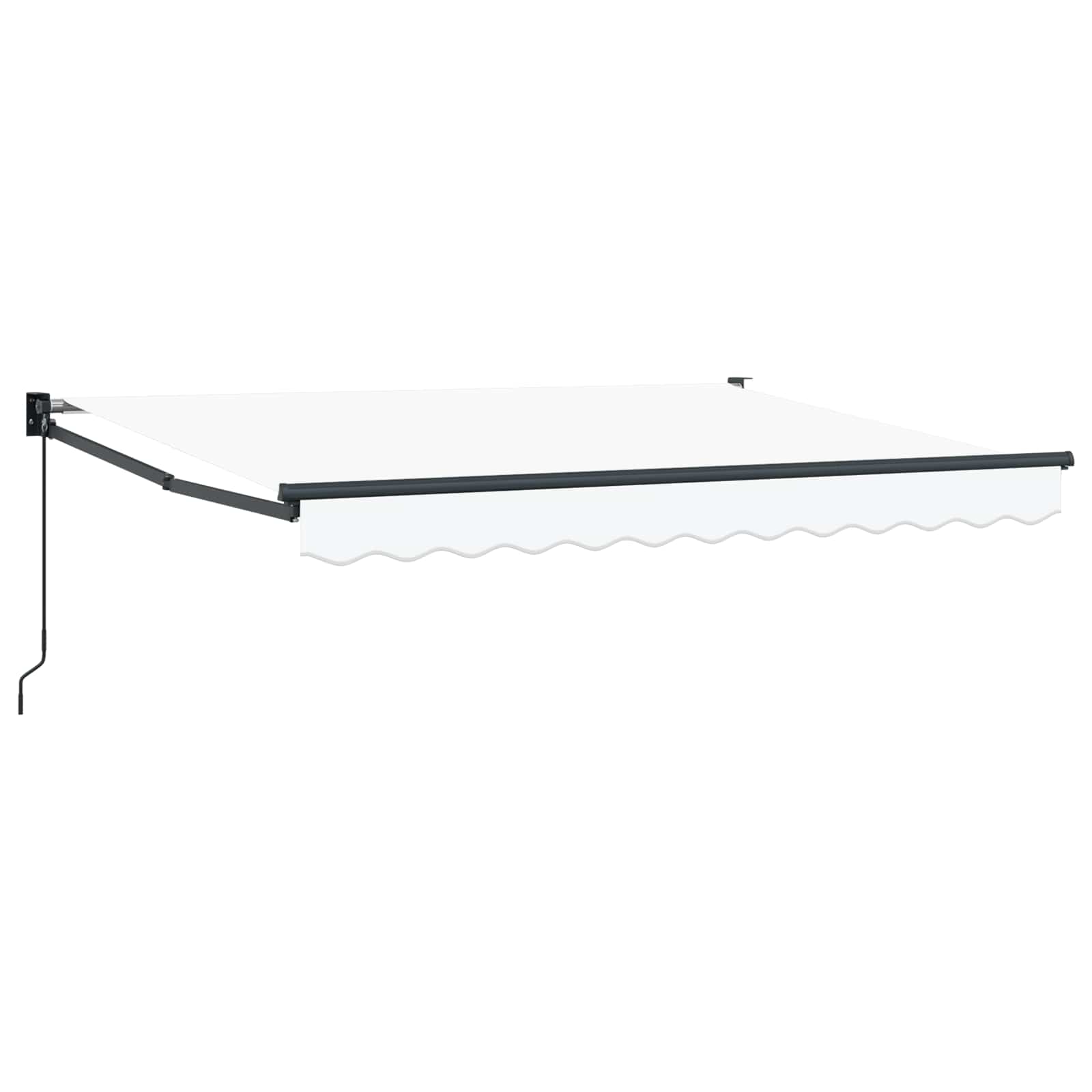 Povlačivi tende Bijela 3,5 x 2 m 100% Poliester i Aluminij