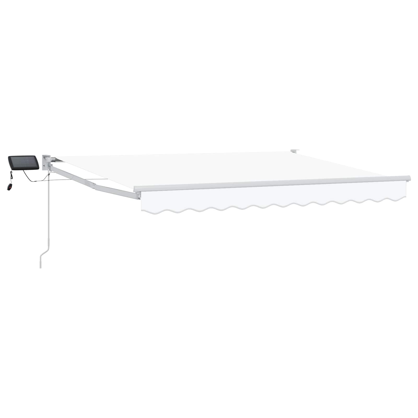 Ručna zlačivna tenda s LED diodama Bijeli 3,5 x 2 m