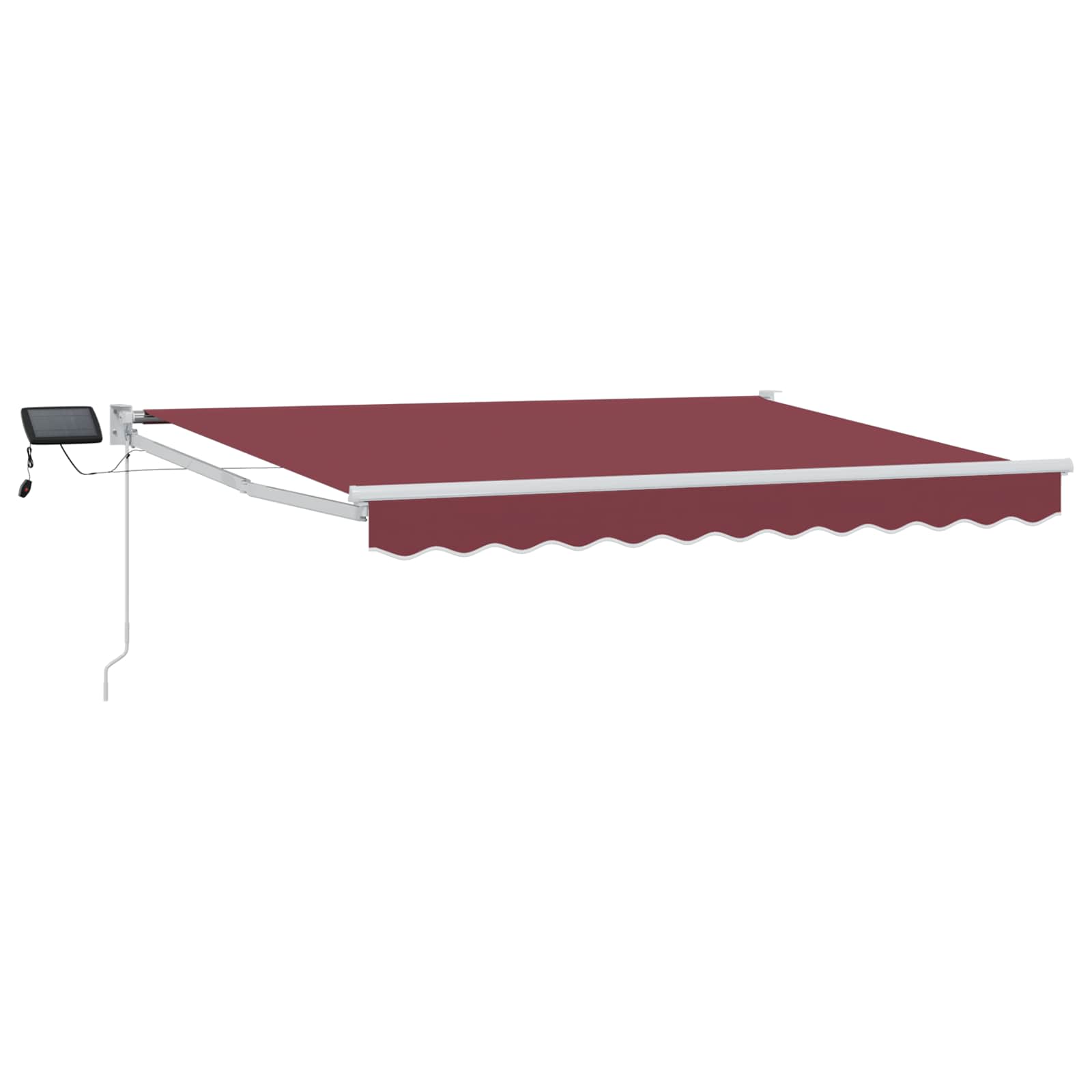 Ručna zlačivna tenda s LED diodama Bordo i Bijela 3 x 2,5 m