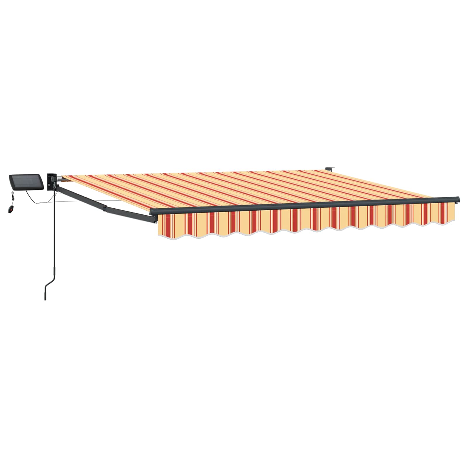Ručna zlačivna tenda s LED diodama Šareni 3 x 2,5 m