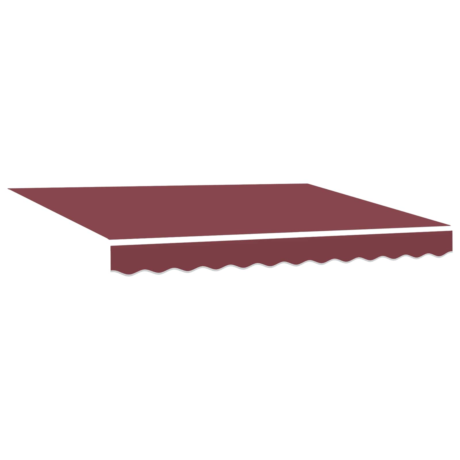 Električna retraktabilna tenda Burgundska crvena 3 x 2,5 m