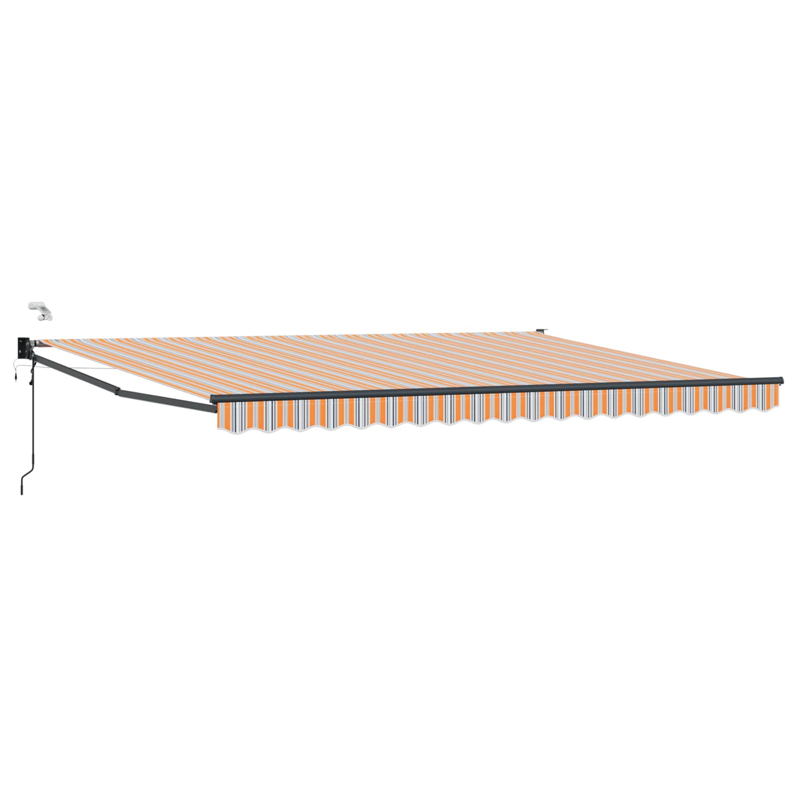 Električna retraktabilna tenda Plava i Narančasta 4,5 × 3 m