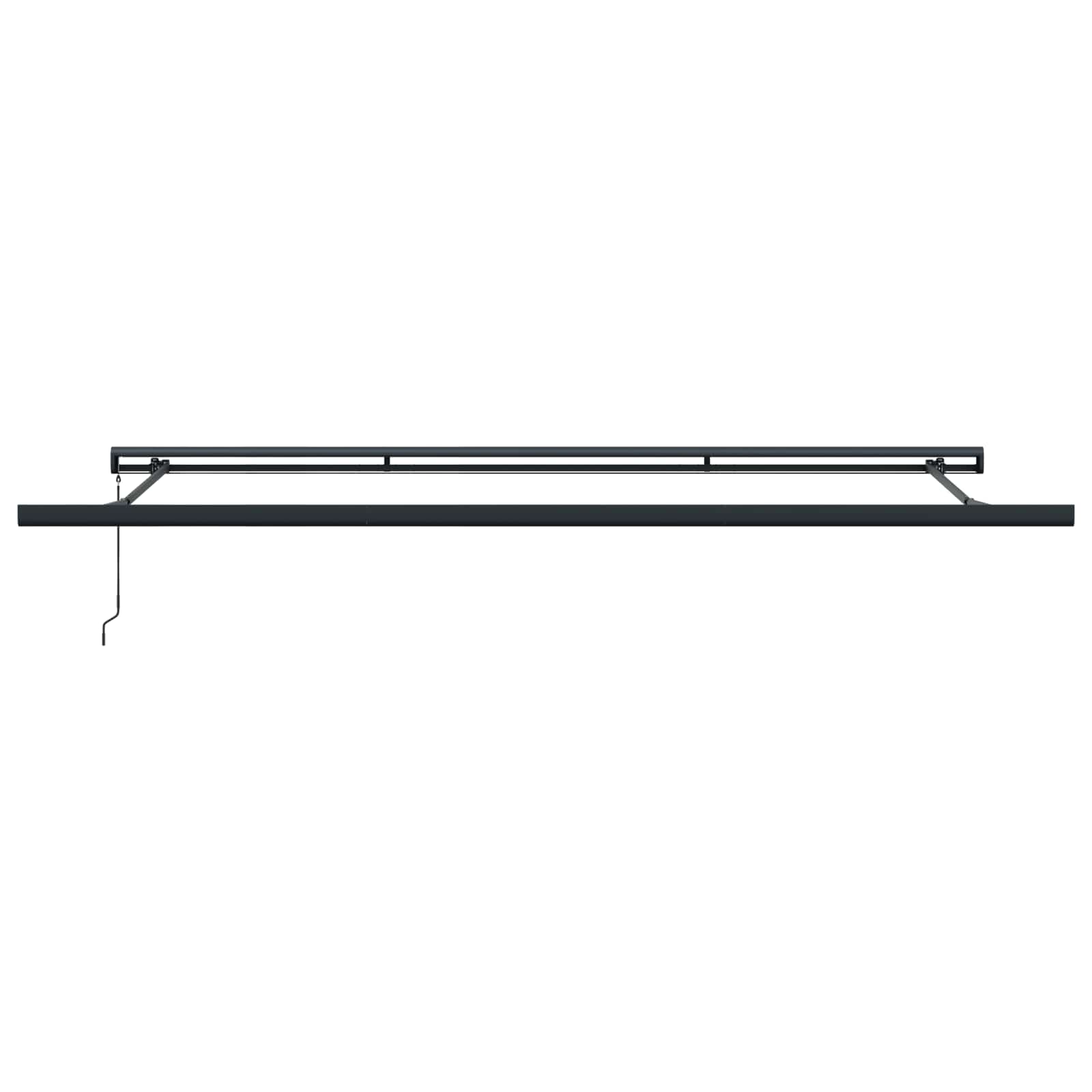Skrovita tenda Bijelo 4 × 3 m Platno i Aluminij