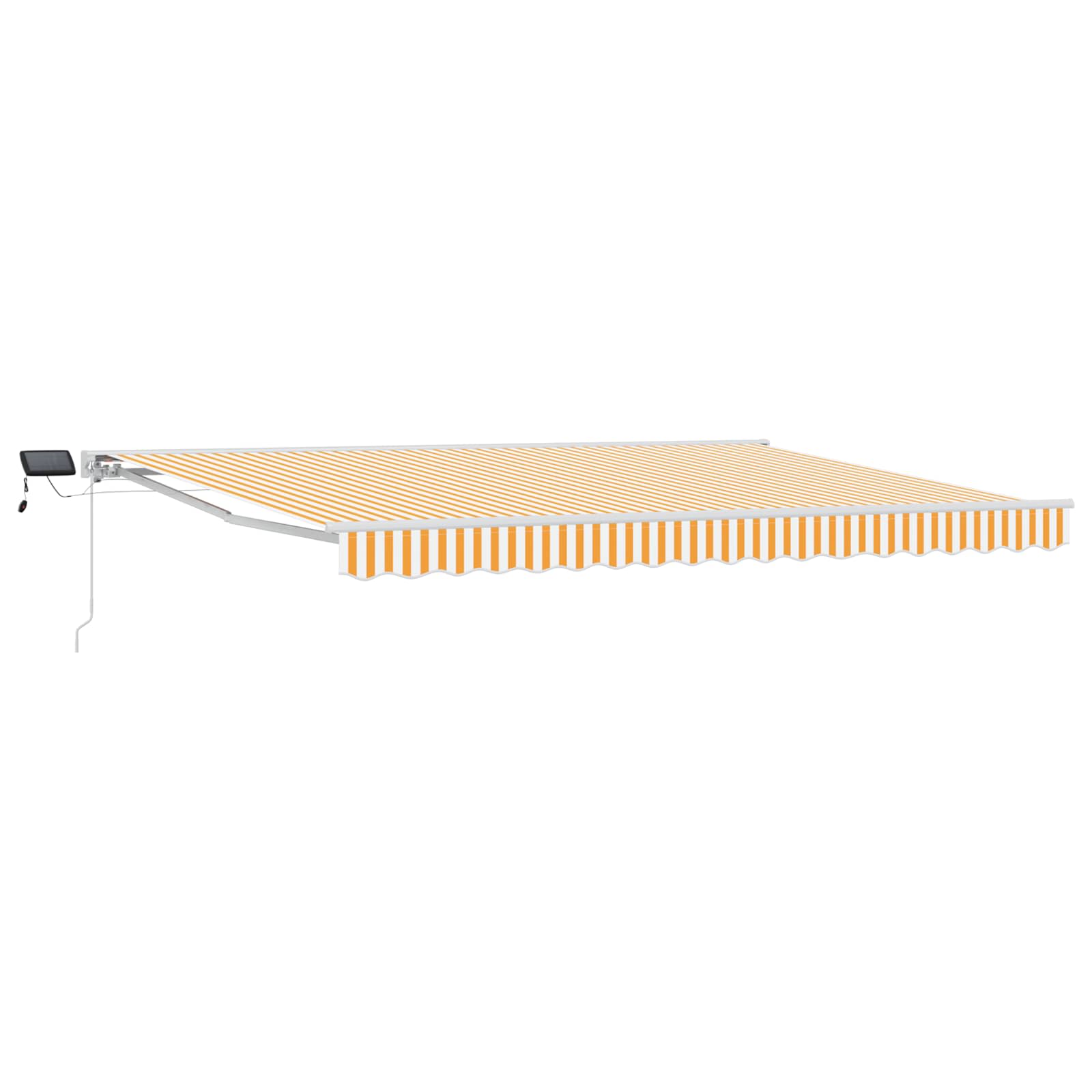 Ručni okvir tende s LED-ima Žuta i bijela 4 × 3 m