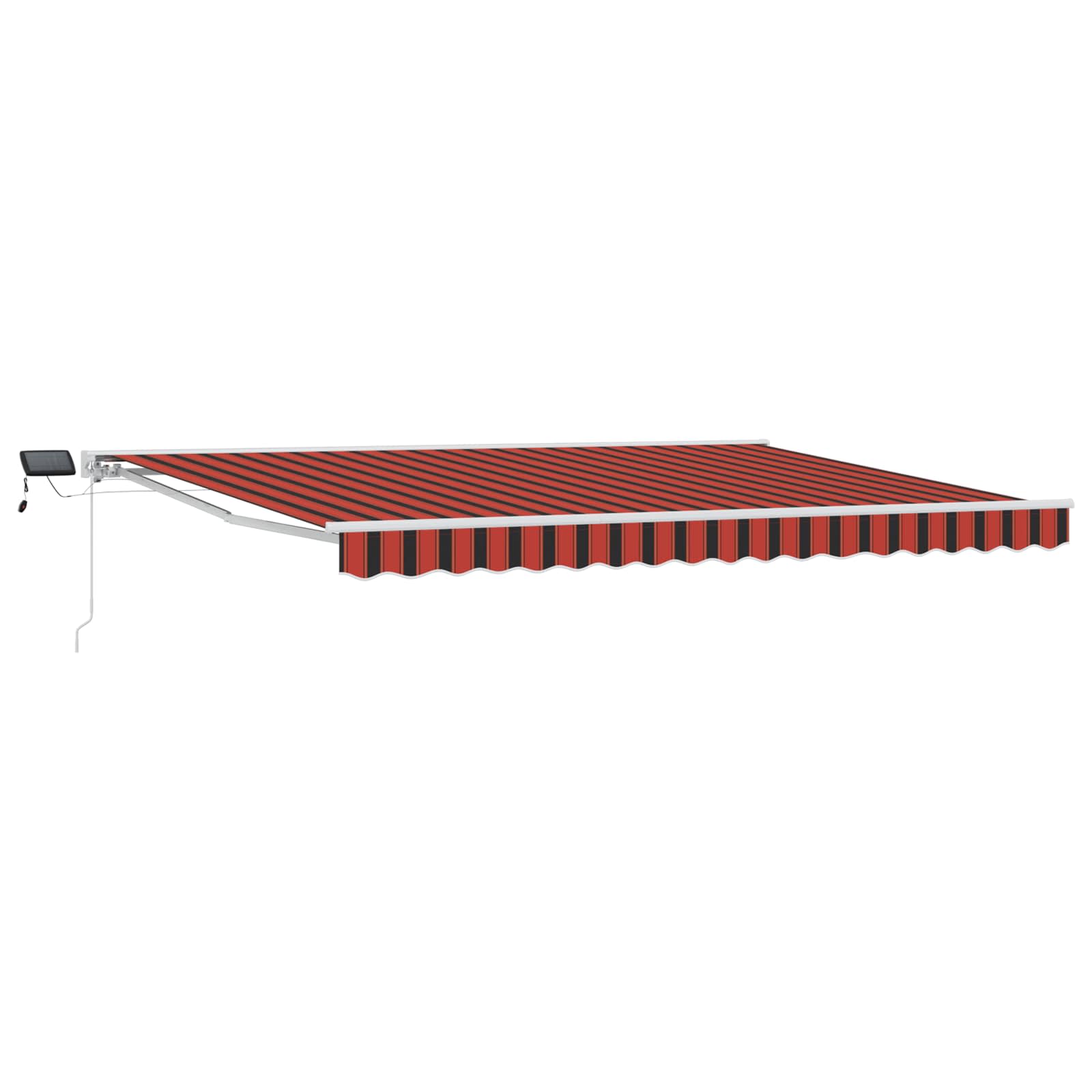 Ručni okvir tende s LED-ima Narančasta, Crna i Bijela 4,5 × 3 m