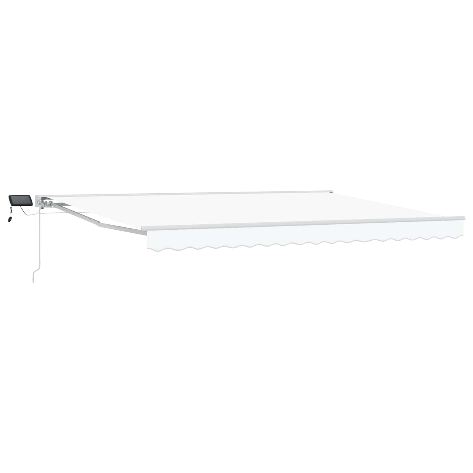 Ručni okvir tende s LED-ima Bijeli 5 x 3 m
