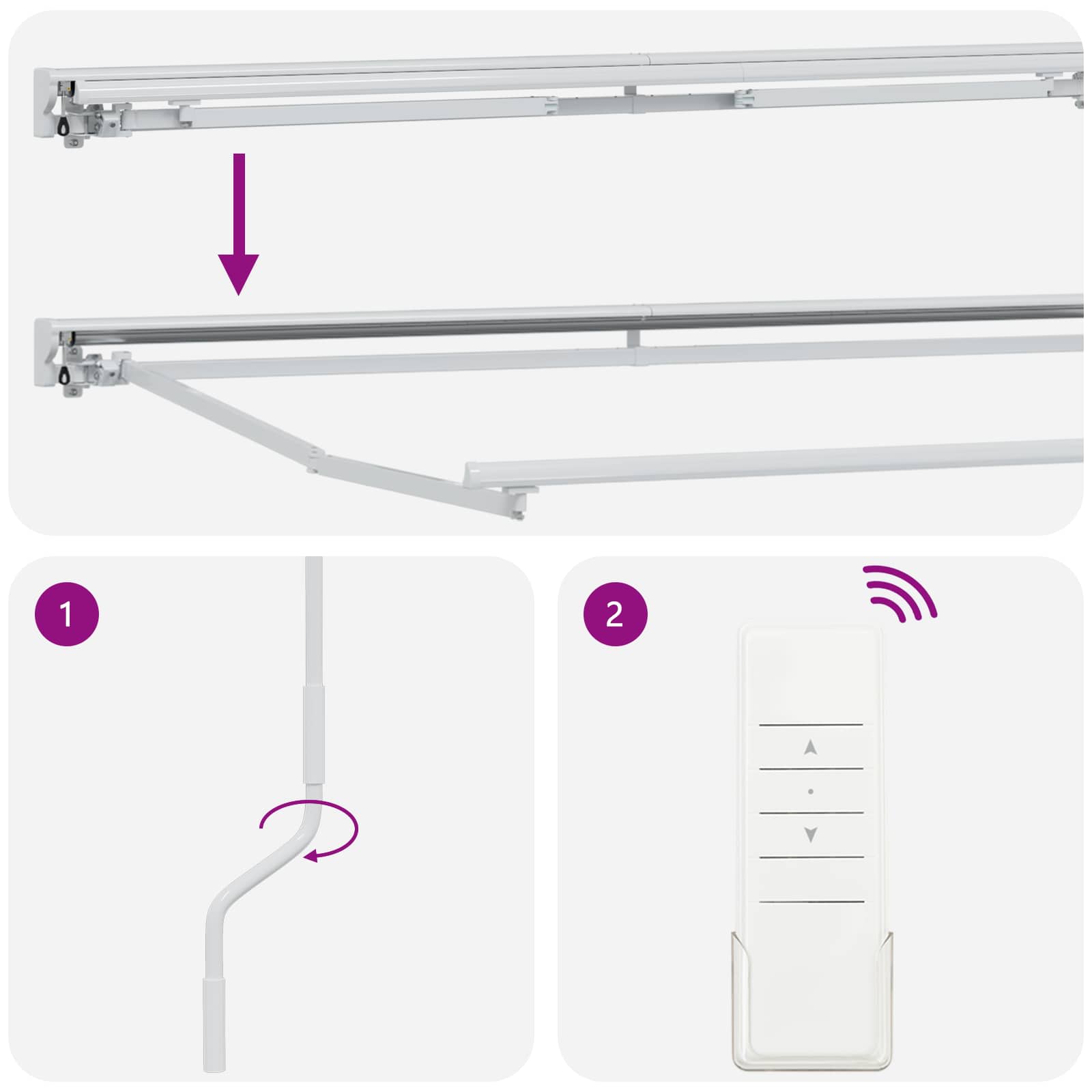 Električna retraktabilna tenda Krem 4,5 × 3,5 m