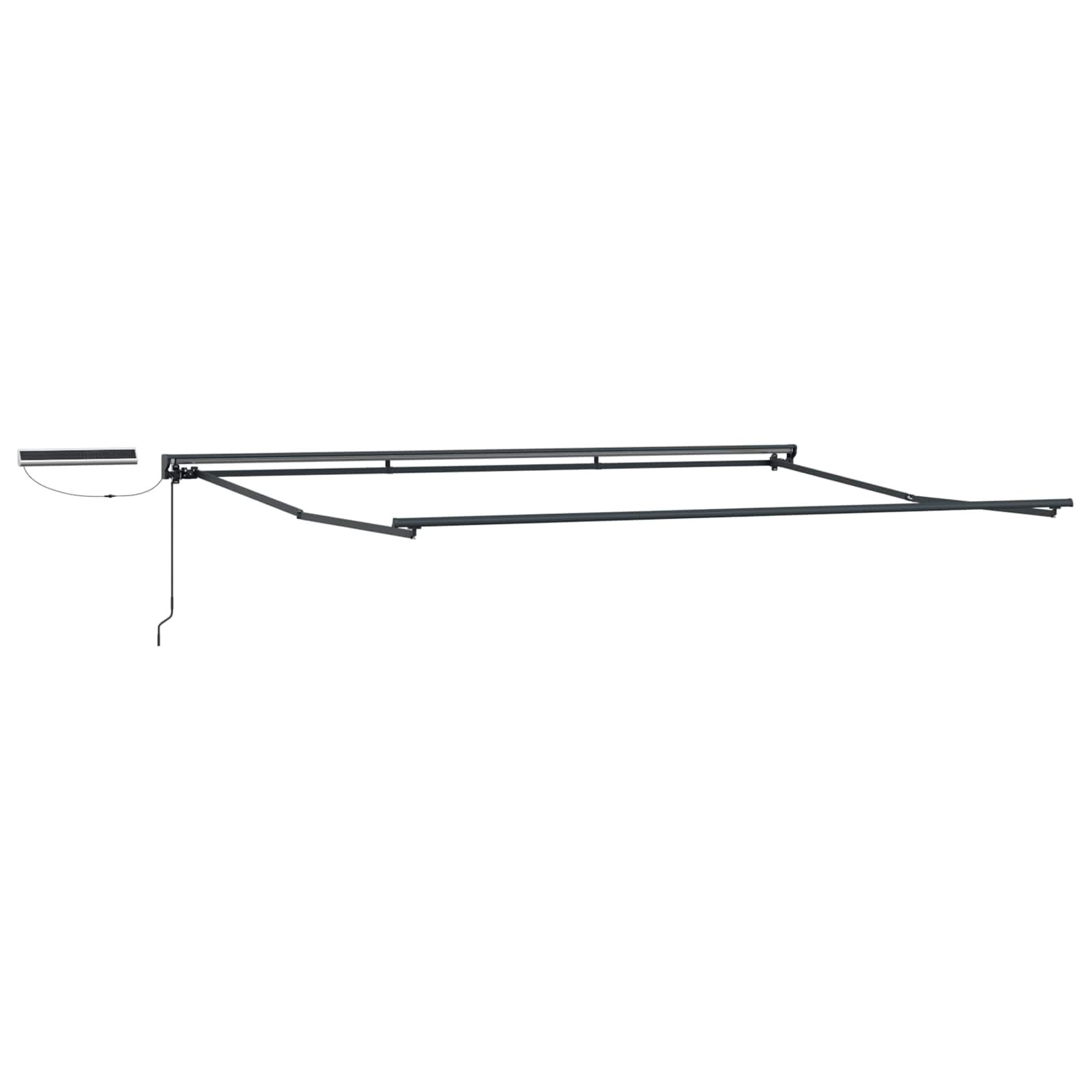 Električna retraktabilna tenda Bordo i Antracit 5 x 3 m
