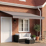 Električna retraktabilna tenda Svjetlosiva i antracit 5 × 3,5 m