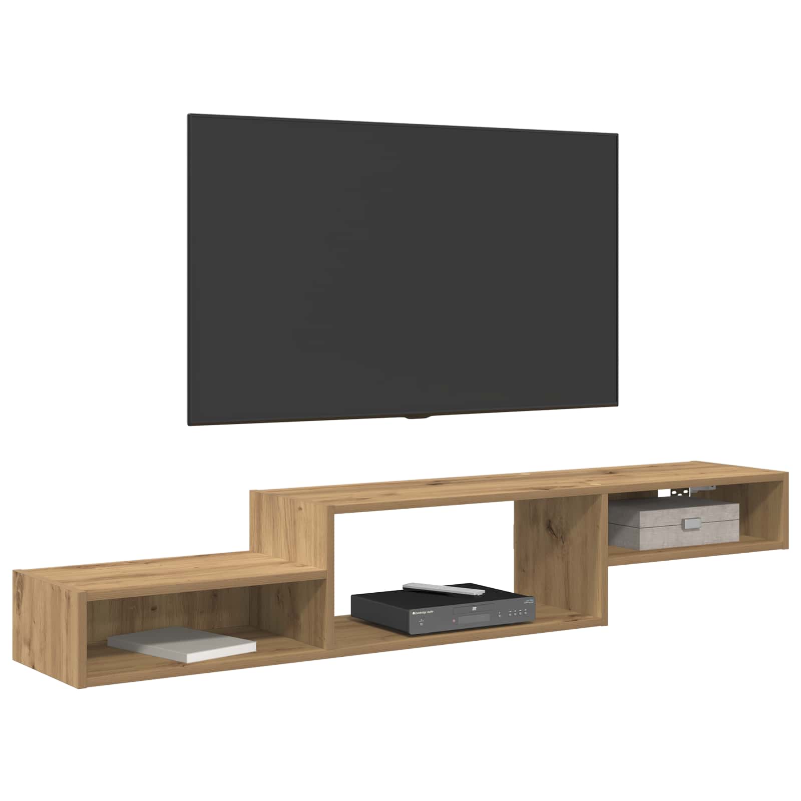 TV ormar za montažu na zid Zidna montaža Hrast artisan