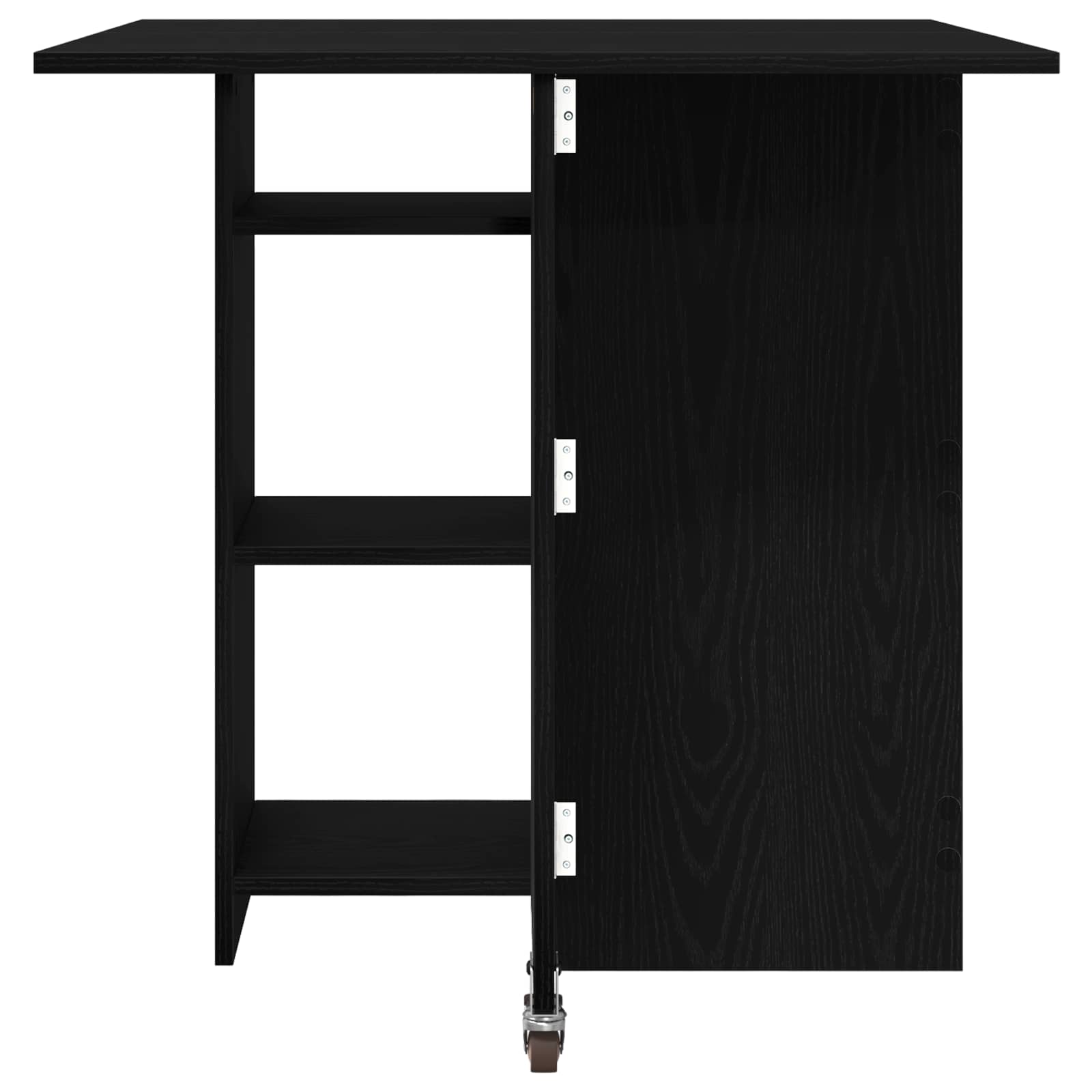 Blagovaonski stol 115 x 70 x 75 cm Konstruirano drvo Crni hrast