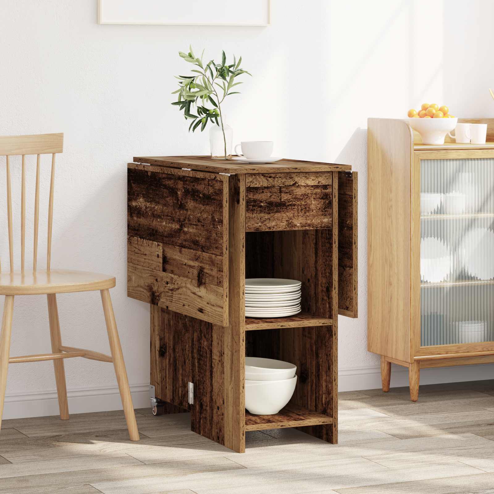 Blagovaonski stol 115 x 70 x 75 cm Konstruirano drvo Staro drvo
