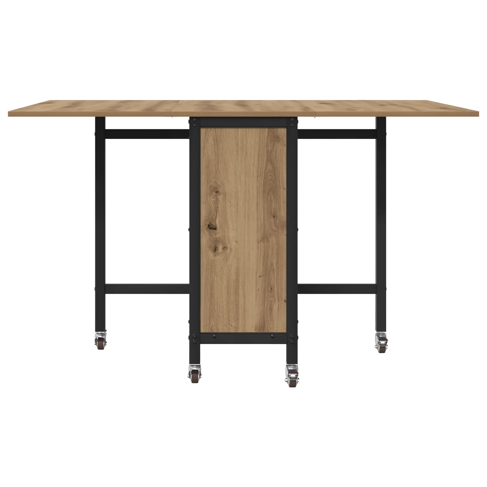 Sklopivi blagovaonski stol s kotačićima 130 x 80 x 76,5 cm