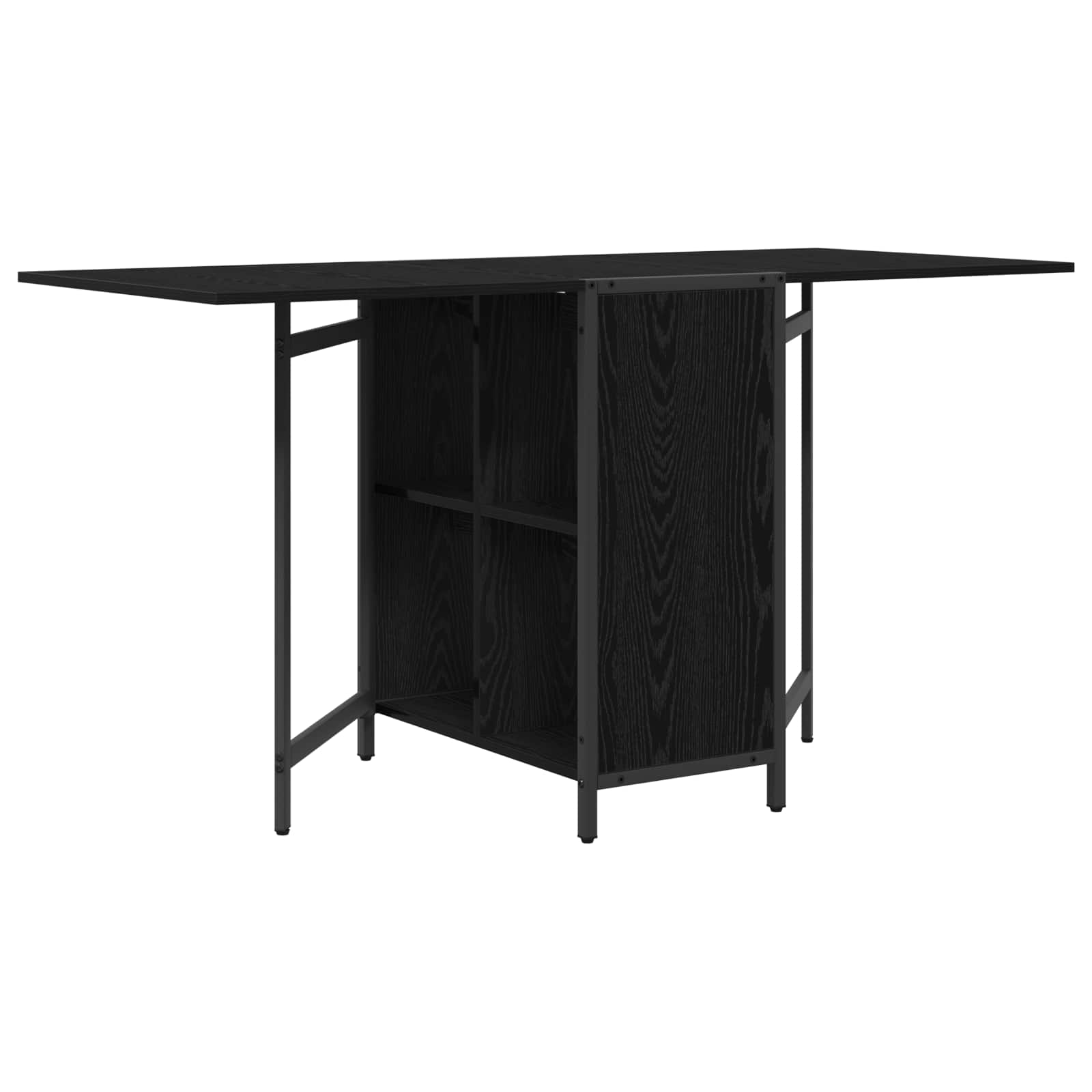 Blagovaonski stol 144 x 60 x 75 cm Konstruirano drvo Crni hrast