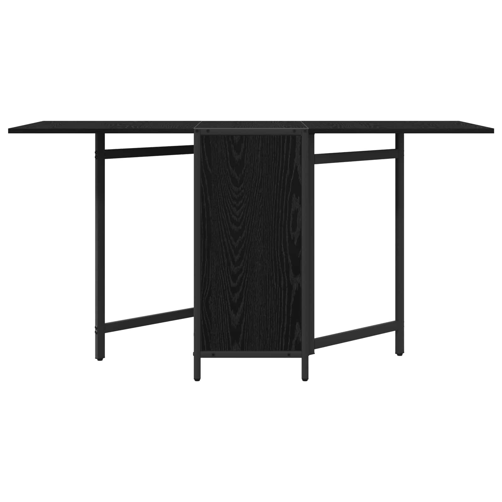 Blagovaonski stol 144 x 60 x 75 cm Konstruirano drvo Crni hrast