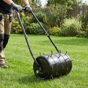 Valjak za travu s kuku i aeratorima Crna 110 x 52 cm Željezo