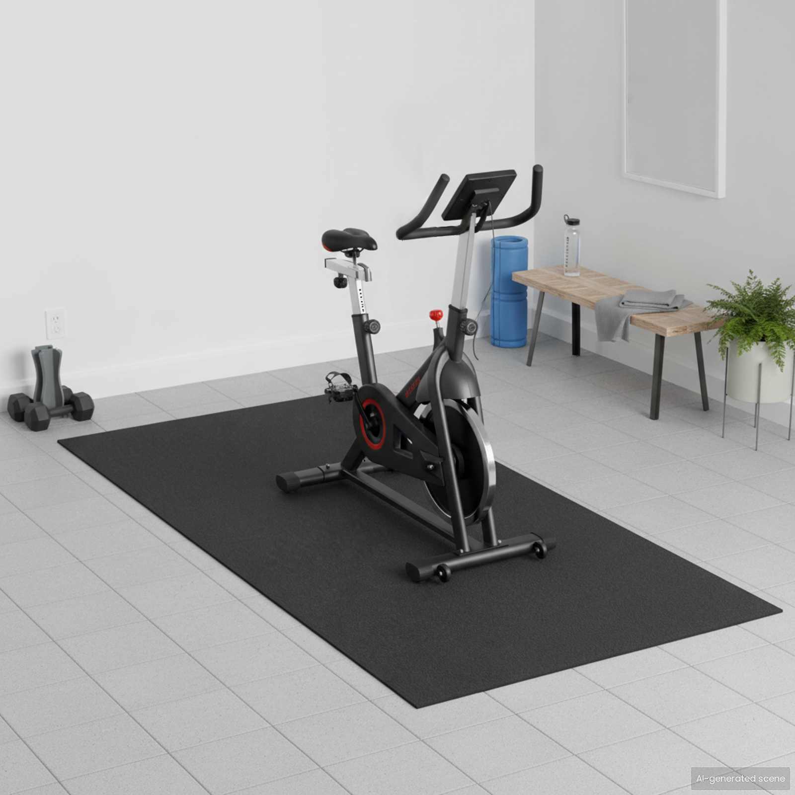 Sportska zaštita Mat Crna 120 x 60 x 0,6 cm PVC visoke gustoće