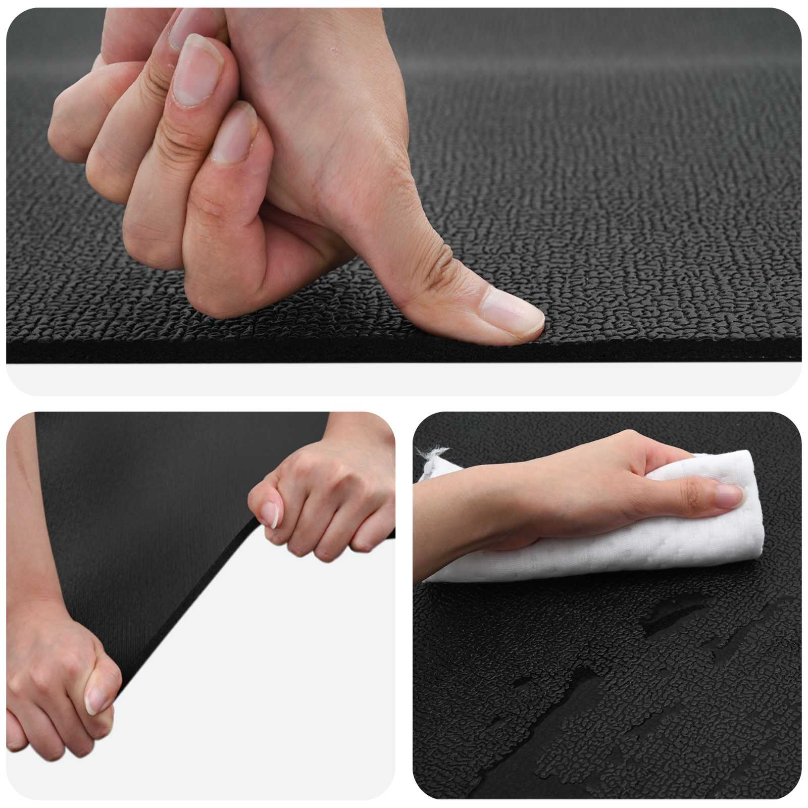 Sportska zaštita Mat Crna 243 x 152 x 0,6 cm PVC visoke gustoće