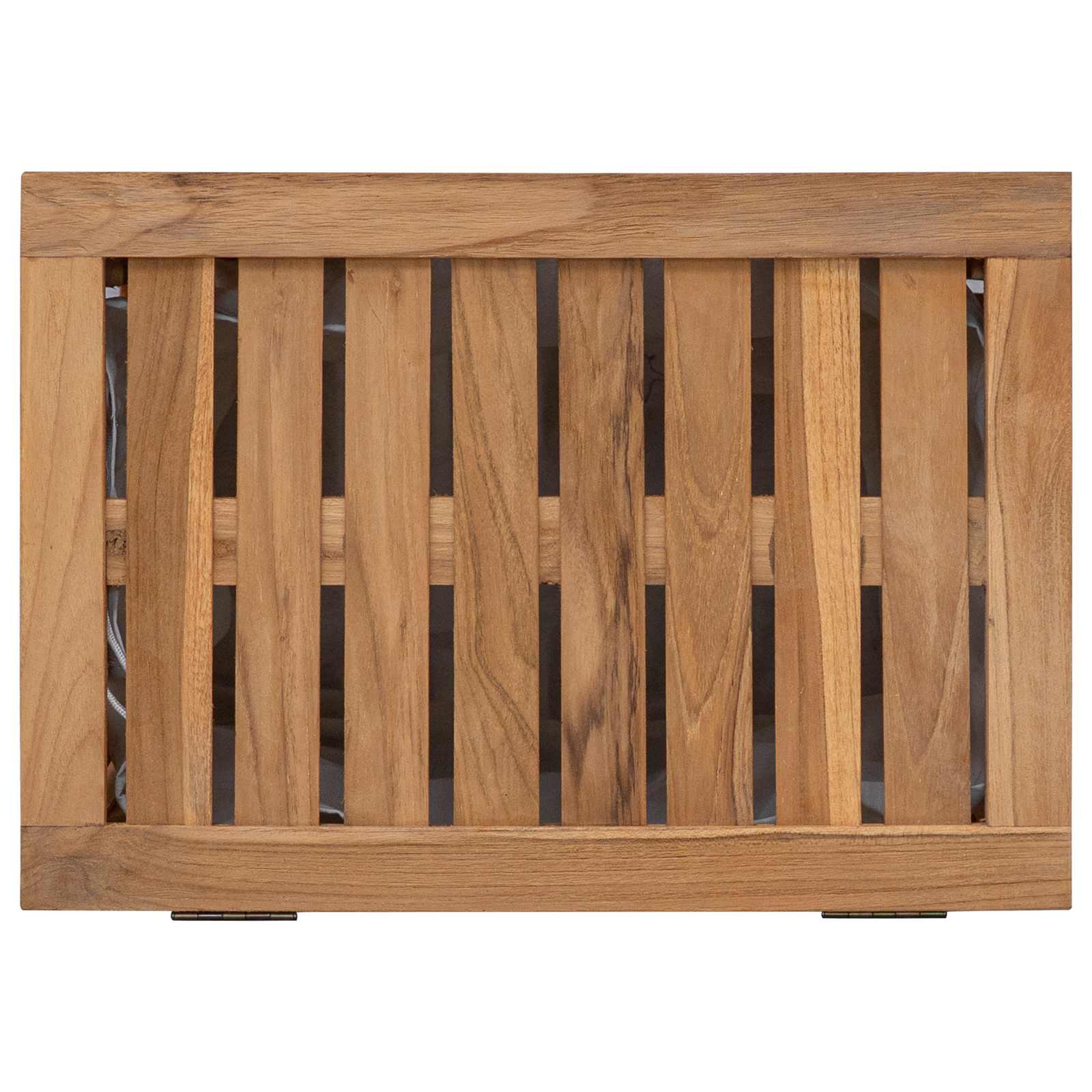 Košarica za rublje Prirodna 50 x 35 x 60 cm Čvrsto teak drvo