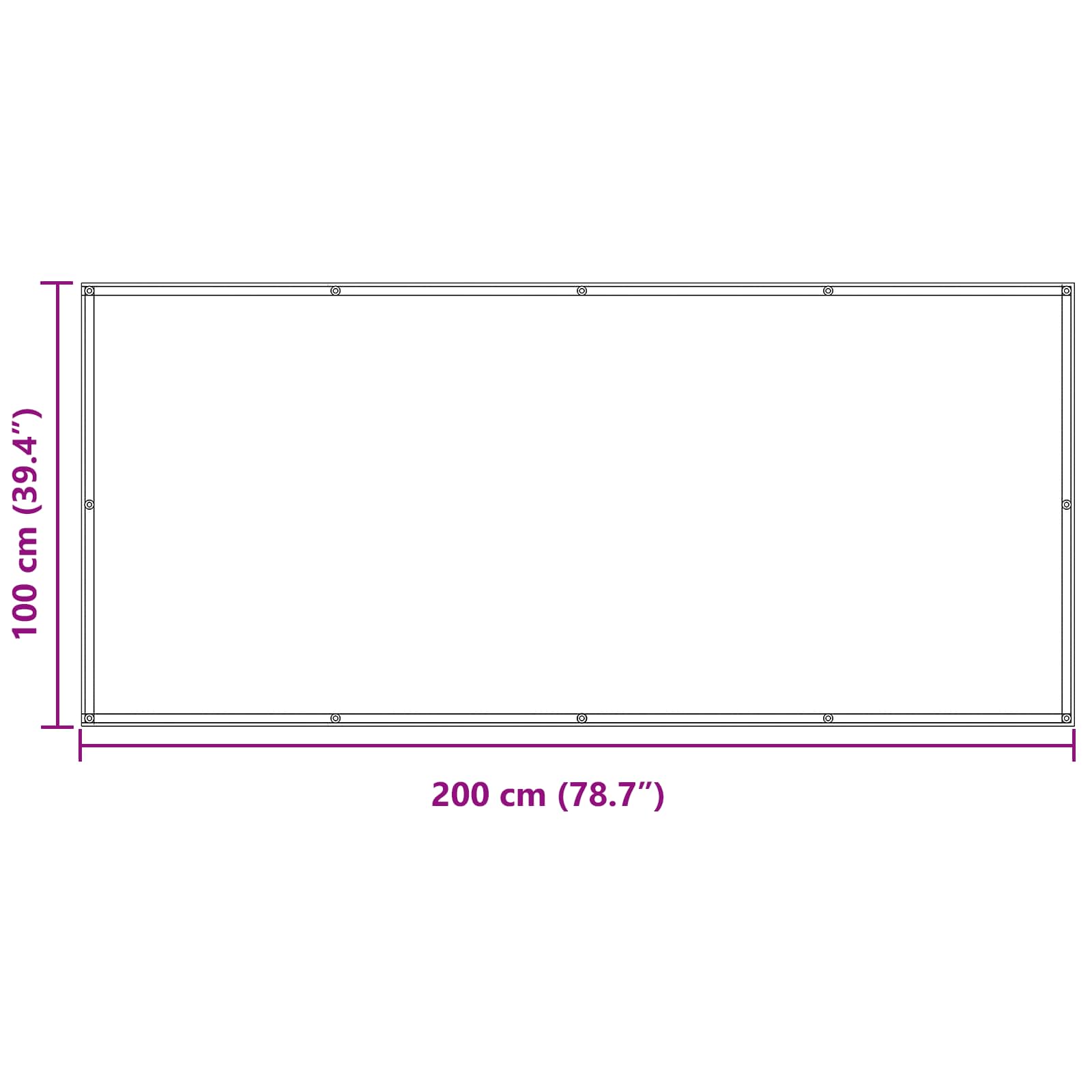 Balcony ekran Žuta i bijela 100 x 200 cm Oxford tkanina