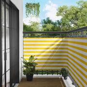 Balcony ekran Žuta i bijela 110 x 600 cm Oxford tkanina