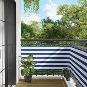 Balcony ekran Plava i bijela 75 x 200 cm