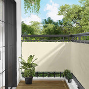 Balcony ekran Krema 100 x 400 cm Oxford tkanina
